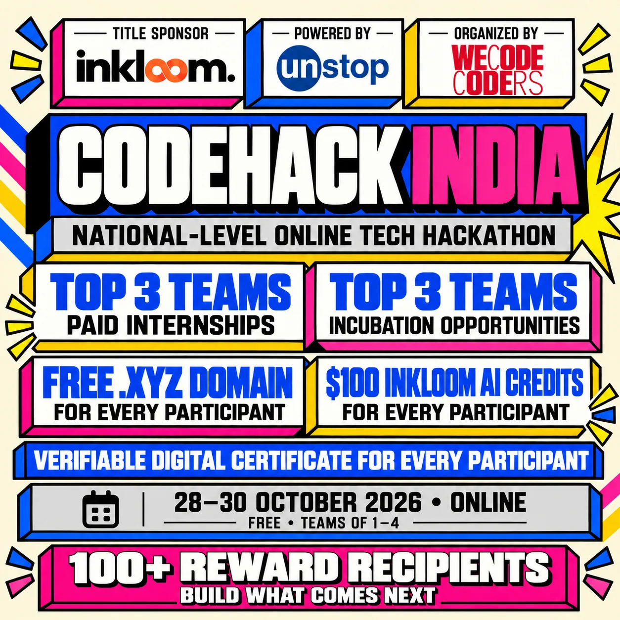 Poster for CodeHack India